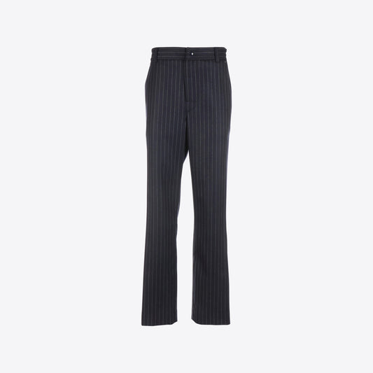 Broek donkerblauw streep