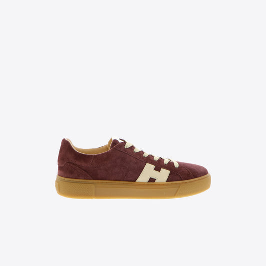 Sneakers bordeaux daim