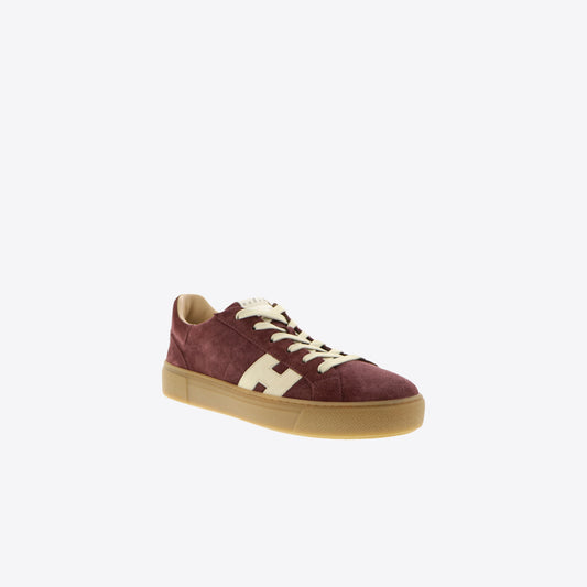 Sneakers bordeaux daim