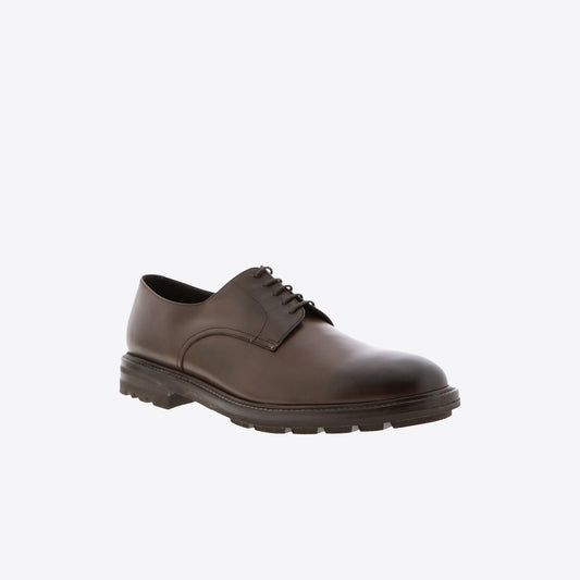 Veterschoenen bruin leder veter