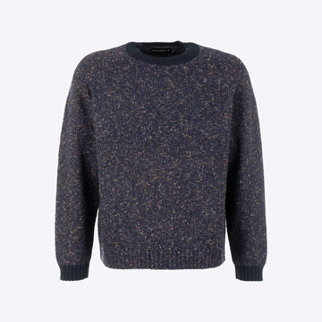 Pull donkerblauw melange