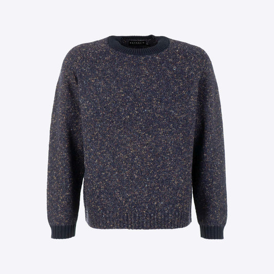 Pull donkerblauw melange