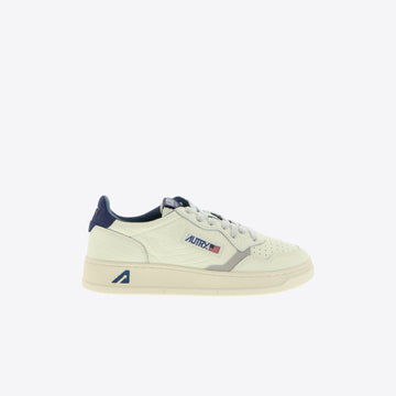 Sneakers wit/blauw korrelleder