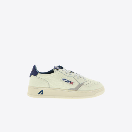 Sneakers wit/blauw korrelleder