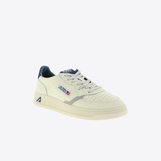 Sneakers wit/blauw korrelleder