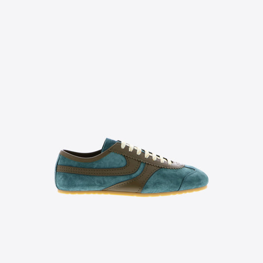 Sneakers turquoise daim