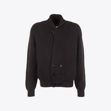 Cardigan zwart 2-rij knoop