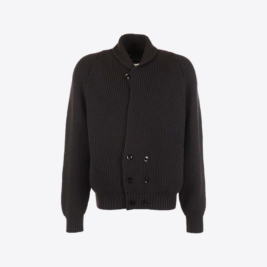 Cardigan zwart 2-rij knoop
