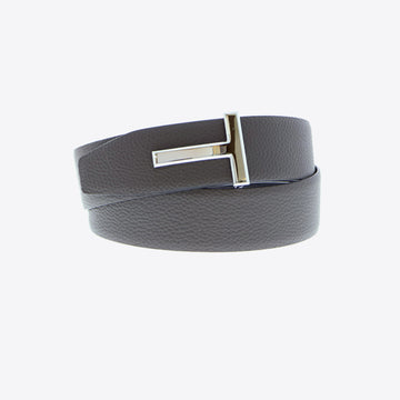 Riem grijs leder omkeerbaar