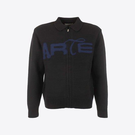 Cardigan zwart rits