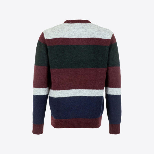 Pull bordeaux streep
