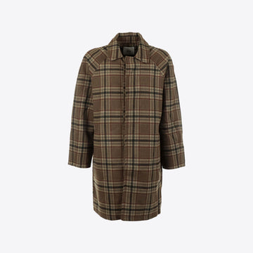 Overjas bruin   plaid