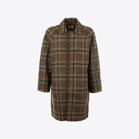 Overjas bruin   plaid
