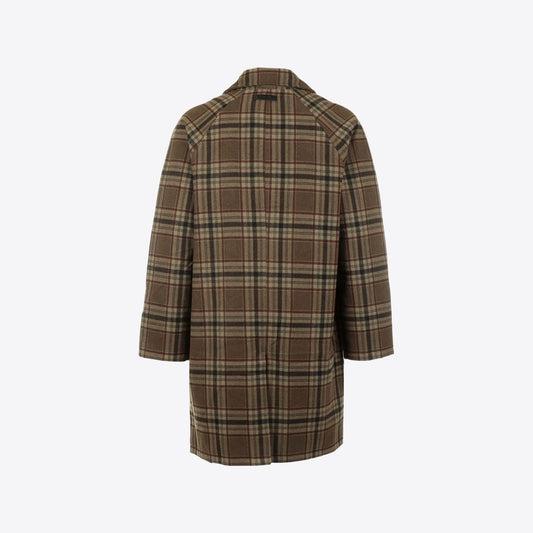 Overjas bruin   plaid
