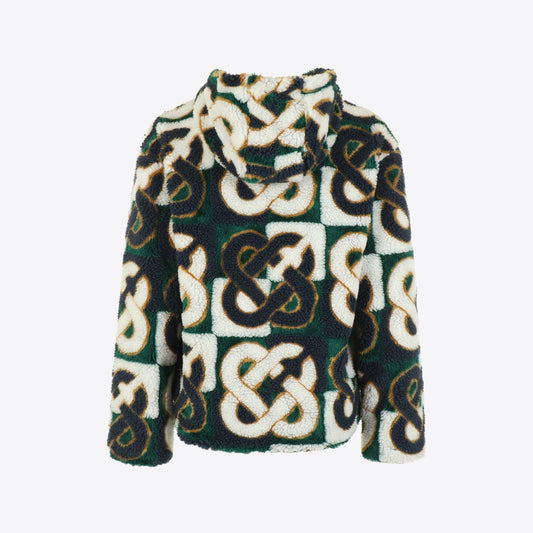 Jas donkergroen fleece