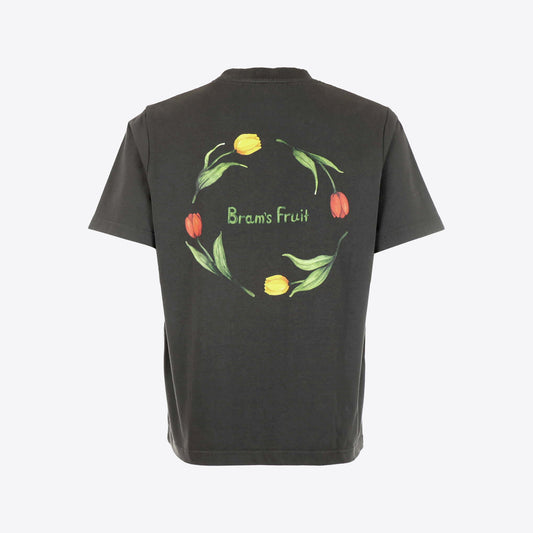 T-shirt donkergrijs sunflower flora 2