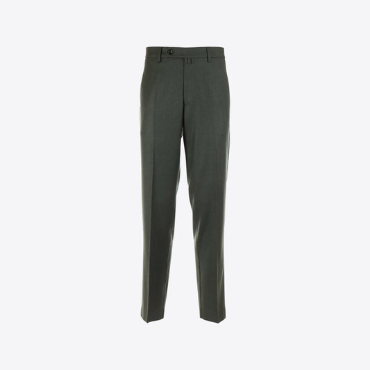 Broek donkergroen loose