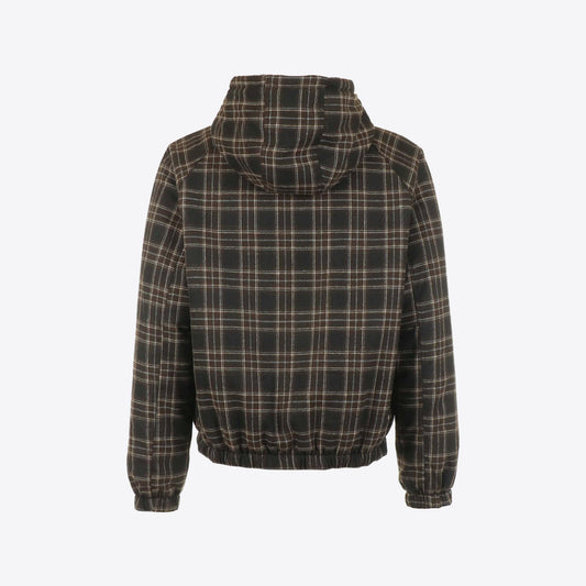 Jas zwart bruin omkeerbaar reversible hooded