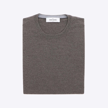 Pull taupe merinos