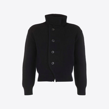 Cardigan zwart knoop Marino