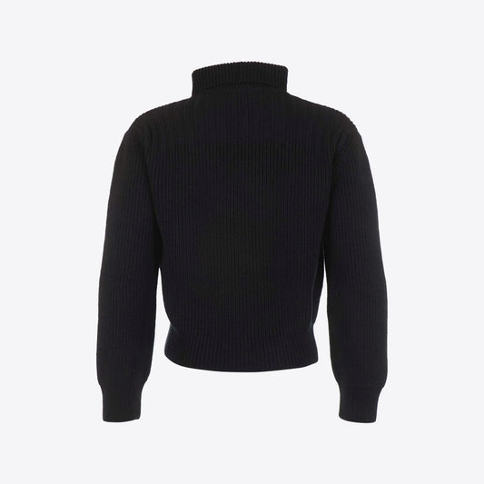Cardigan zwart knoop Marino