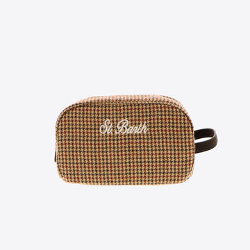 Tas beige pied de poule