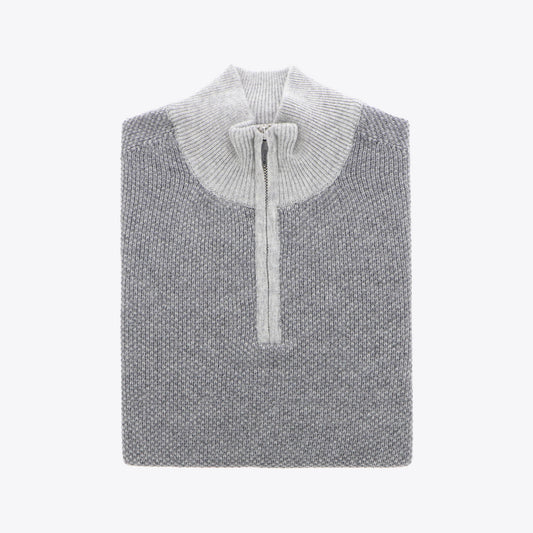 Pull grijs fantasie zip  Ibro R
