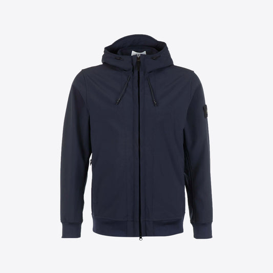 Jas donkerblauw softshell