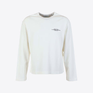 T-shirt ecru structuur