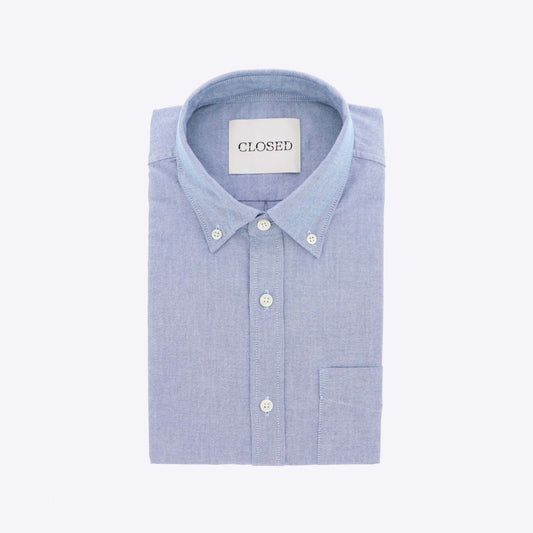 Hemd donkerblauw oxford