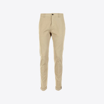 Broek beige katoen