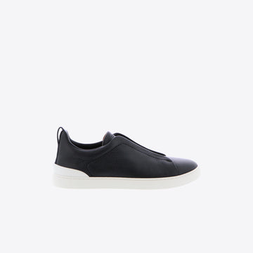 Sneakers donkerblauw leder