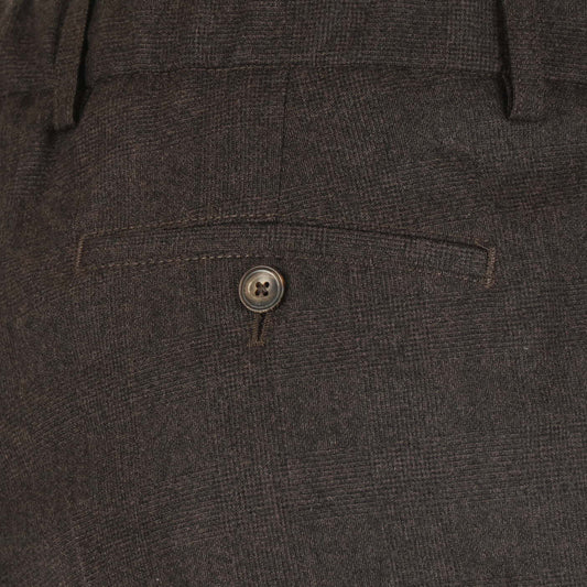 Broek bruin ruit cashmere