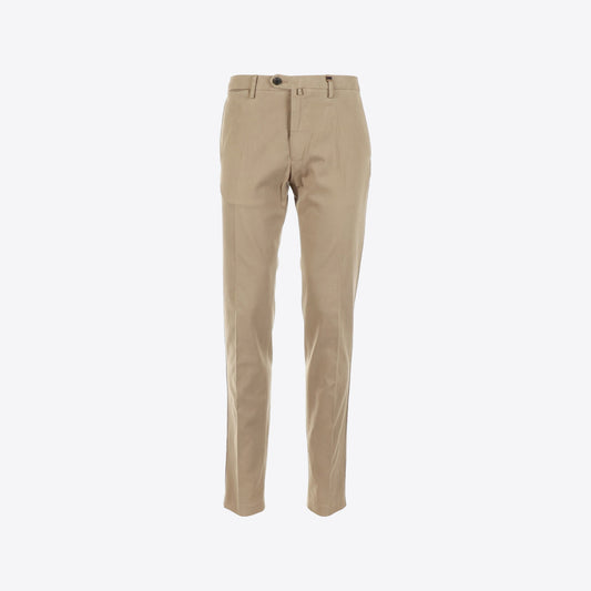 Broek beige katoen-modal