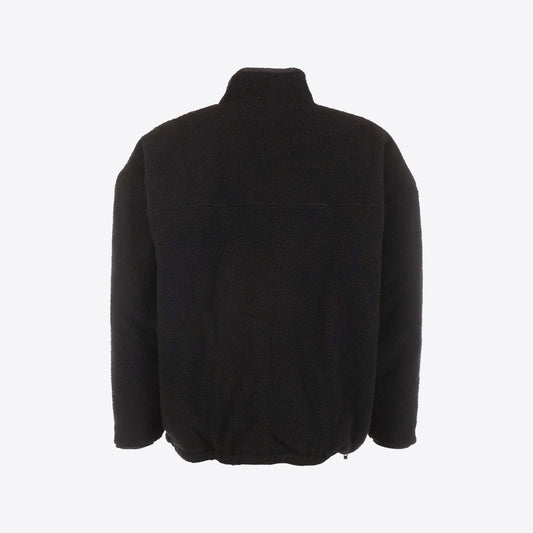 Jas zwart fleece omkeerbaar