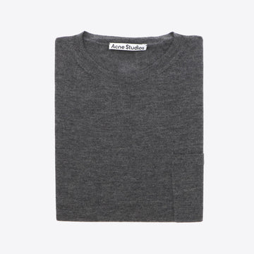Pull donkergrijs zak cashmere