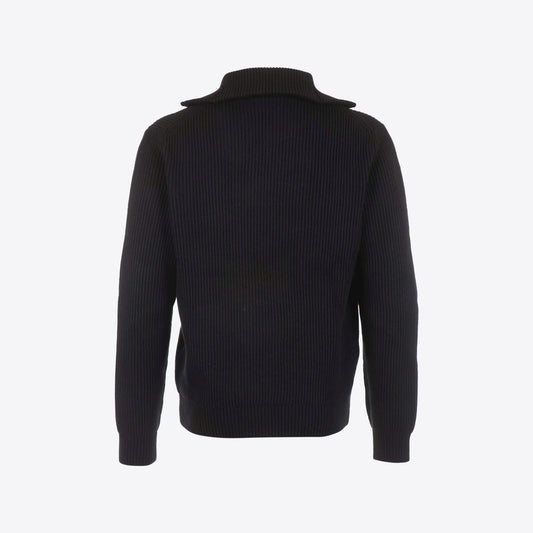 Pull zwart rits Manuelo 2