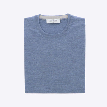 Pull lichtblauw merinos
