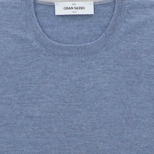 Pull lichtblauw merinos