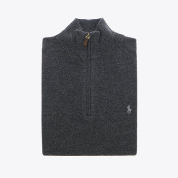 Pull donkergrijs lamswol