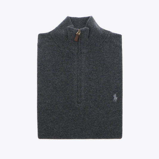 Pull donkergrijs lamswol