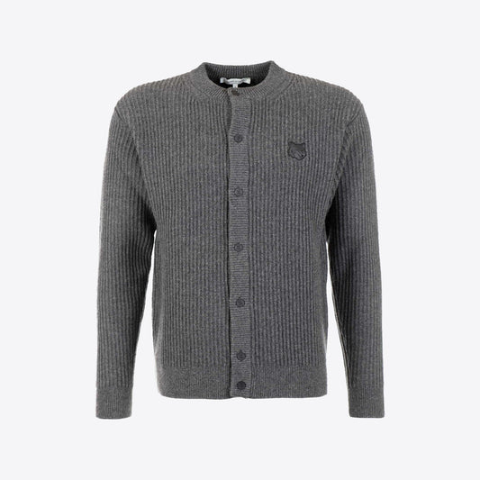 Cardigan donkergrijs knopen fashion
