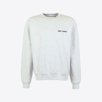 Sweater lichtgrijs flowers