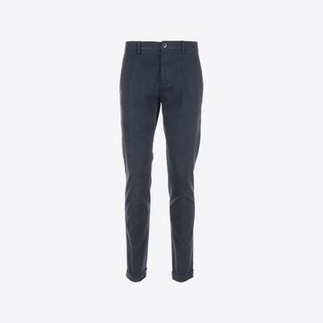 Broek donkerblauw katoen