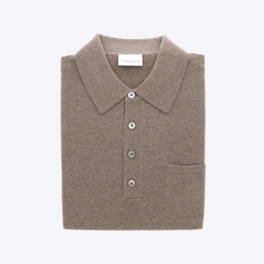 Polo taupe cashmere