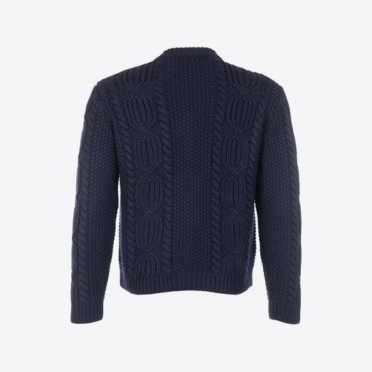 Cardigan donkerblauw knopen speciaal