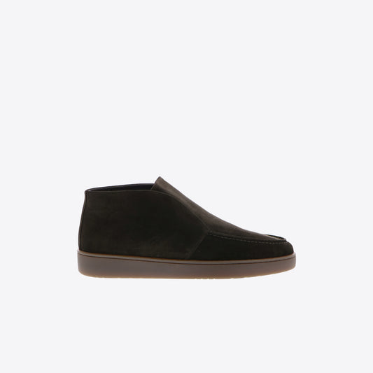 Sneakers bruin  pels + daim