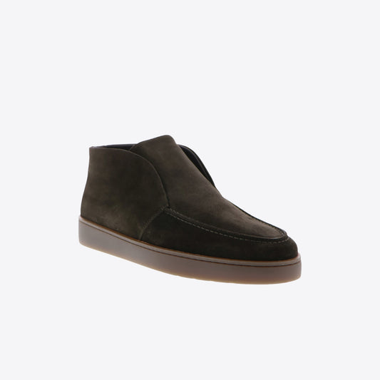 Sneakers bruin  pels + daim
