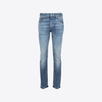 Jeans blauw regular destroy
