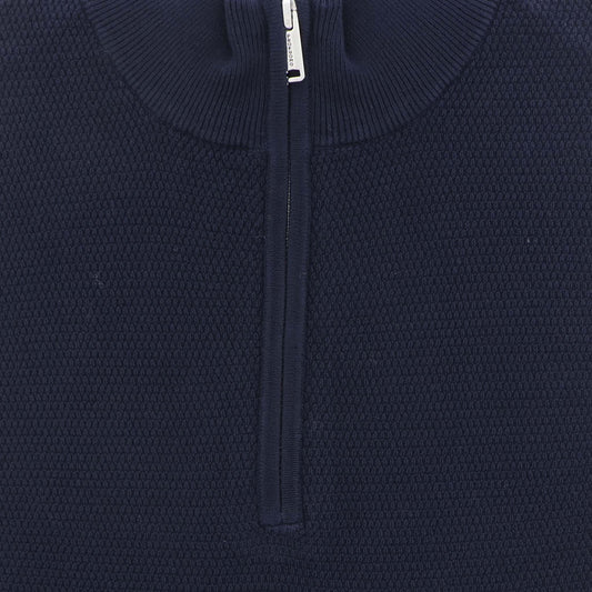 Pull CM donkerblauw structuur rits